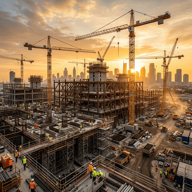 Massive construction scale