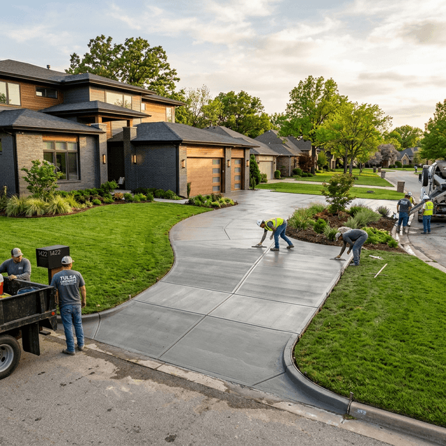 Concrete driveway contractor Tulsa Oklahoma — UDGOK
