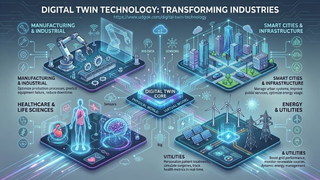 Digital Twin Technology transforming industries: Manufacturing, Healthcare, Smart Cities, and Energy